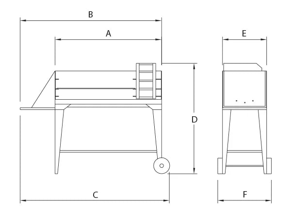 Home Fires 1200 SDL Mobile Trolley Braai