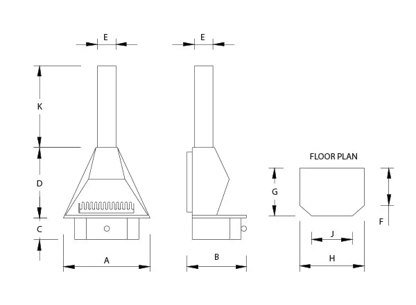 800 ECONOMASTER FREESTANDING FIREPLACE