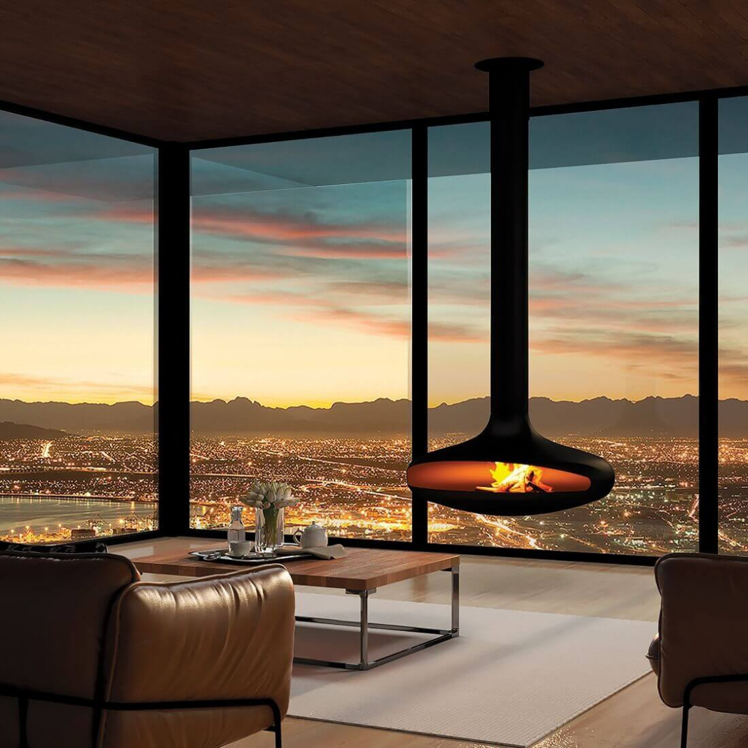 Signi Fires Aero lifestyle modern gas fireplace design