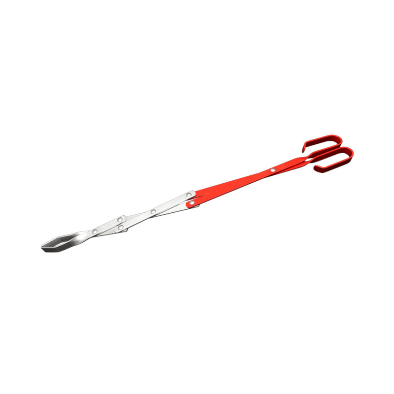 Stainless steel salad tongs, sturdy grip for grilling and serving.