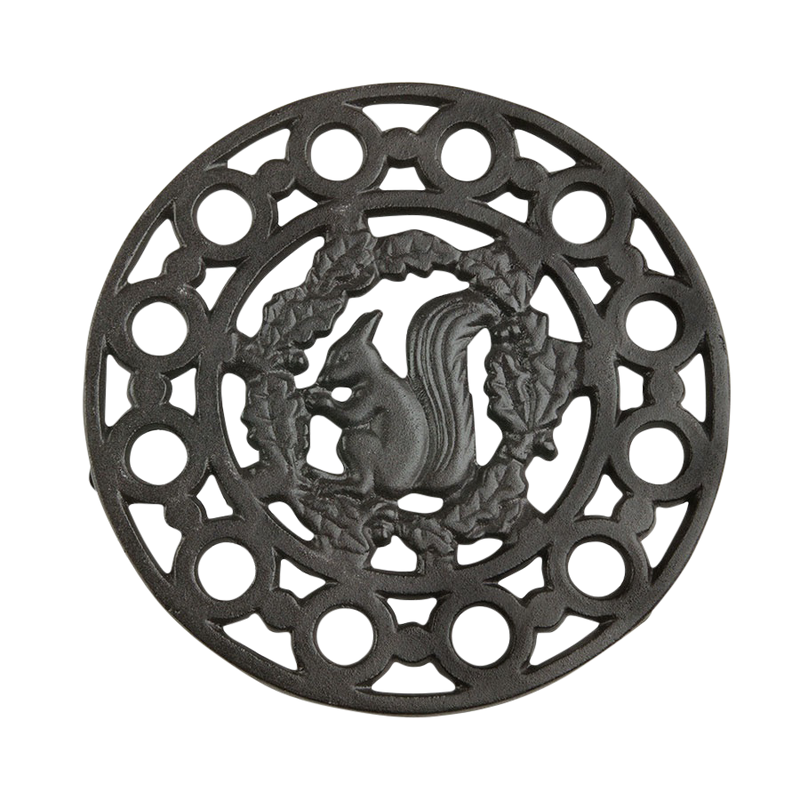 MORSO TRIVET WITH SQUIRREL MOTIF