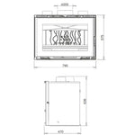Hydro Fire Invicta Saphire 800 EXP Built-In Fireplace
