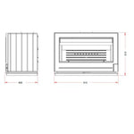 Hydro Fire Invicta Preston Freestanding Fireplace