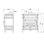 Hydro Fire Invicta Siam Freestanding Fireplace