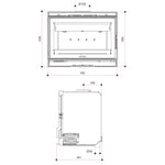 Hydro Fire Invicta Ethera Plus Turbo 700 Built-In Fireplace