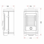 Hydro Fire Invicta Remilly Freestanding Fireplace