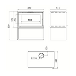 CANATURE TAURUS P3F SINGLE SIDED FREESTANDING