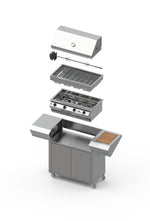 Chad-O-Chef 4 Burner Sizzler Mobile Gas Grill