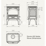 DOVRE 425GM FEESTANDING MULTIFUEL