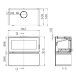 FLAMM CUTE 985 FREESTANDING FIREPLACE | STANDARD (13-16kW)