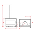 Ecopalex GTM80 wood fireplace insert diagram
