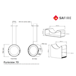 SAfire HEETA PUREVIEW 70 | WOOD FIREPLACE | LOG BENCH