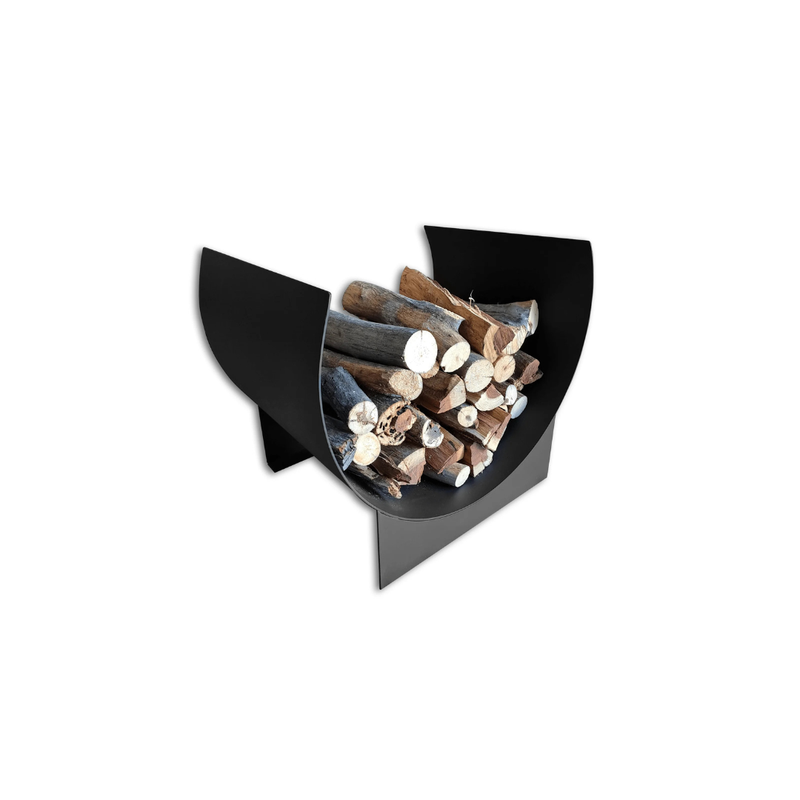 HALF ROUND LOG HOLDER