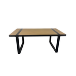 Hydro Fire Atsi Dining Table (slate finish)