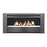 INFINITI 700 CLASSIC BUILT-IN GAS FIREPLACE | BLACK FRAMES