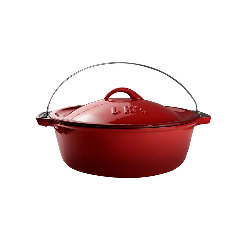 LK’s Bake Pot Red Enamel No. 12