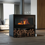 SAfire HEETA 950 D/S LOG BASE BEVELLED WOOD FIREPLACE