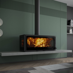 SAfire HEETA OAKLEY THREE-SIDED WOOD FIREPLACE