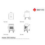 SAfire HEETA 500 OAKLEY WOOD FIREPLACE