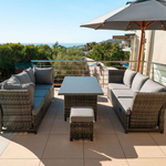 HYDROFIRE VERSANO PATIO LOUNGE SET (Dark Grey)