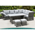 HYDROFIRE VERSANO PATIO LOUNGE SET (Dark Grey)