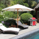 Hydro Fire 4m Octagonal Ecru Classic Parasol (excludes Large Base)