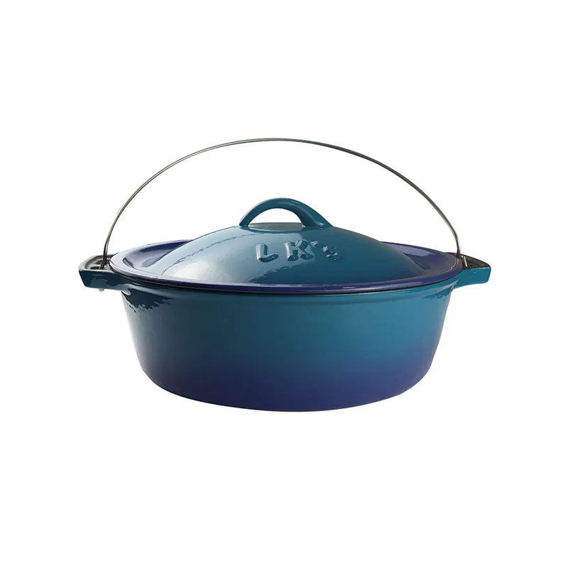 LK’s Bake Pot Blue Enamel No. 12