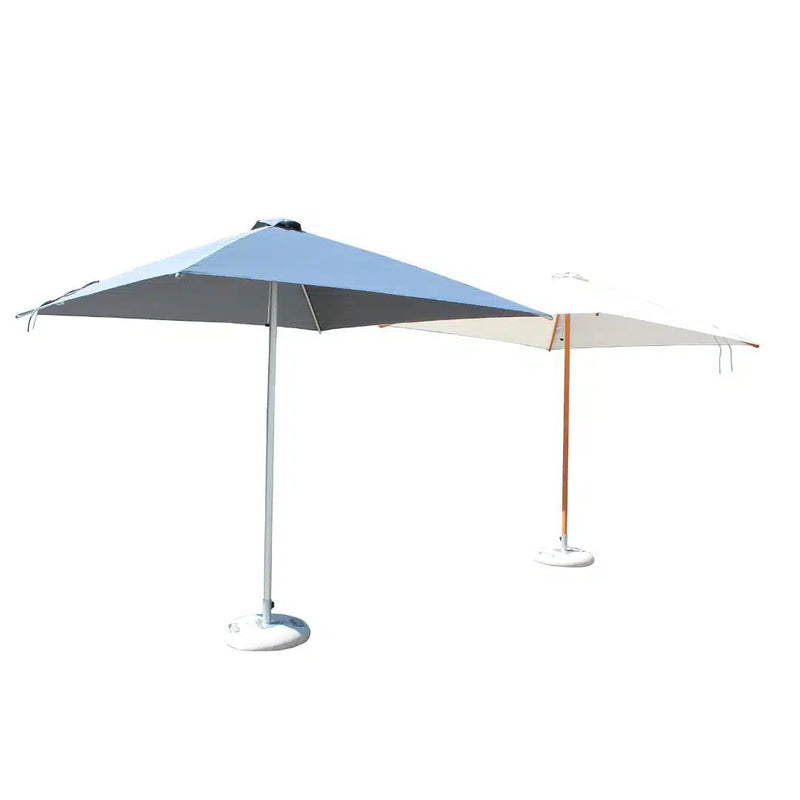Hydro Fire 2.5m Square Ecru Aluminium Corpzone Parasol (excludes Medium Base)