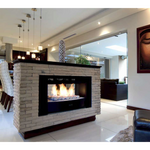 INFINITI 1000 CLASSIC BUILT-IN GAS FIREPLACE | BLACK FRAMES