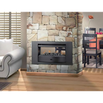 INFINITI 700 CLASSIC BUILT-IN GAS FIREPLACE | BLACK FRAMES