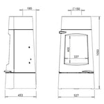 Hydro Fire Invicta Aratos Freestanding Fireplace