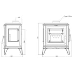 Hydro Fire Invicta Sedan M Freestanding Fireplace