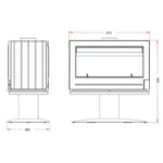 Hydro Fire Invicta Nelson Freestanding Fireplace