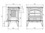 Dovre 640 Wood Burning With Side Door