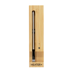 Meater+ meat thermometer in a wooden packaging on a white background